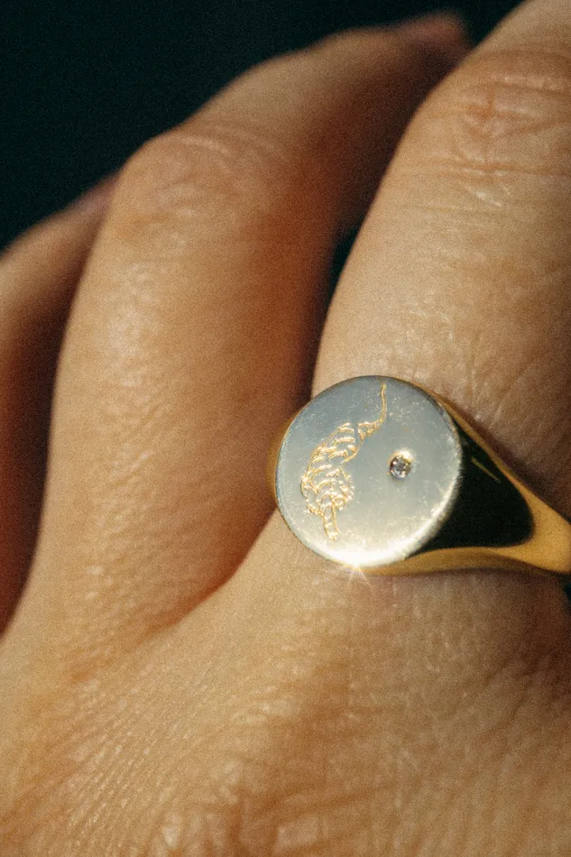 Bao Ring 14k Yellow Gold madetoorder Foe Dear Rings