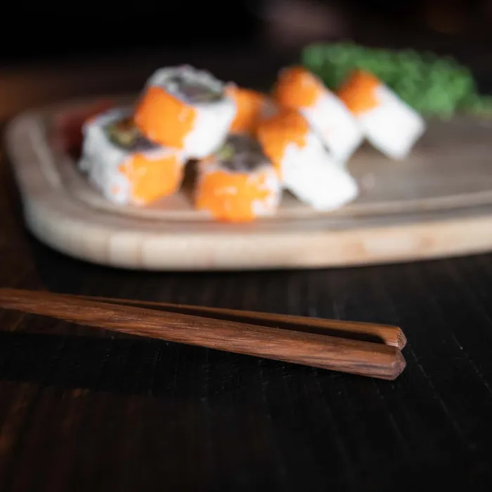 DharmaCrafts Earrings Wooden Chopsticks and Rest Set