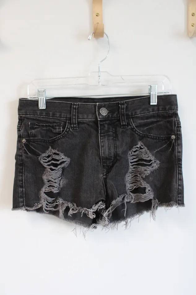 Earrings Express Express Jeans Gray Ripped Shorts 4