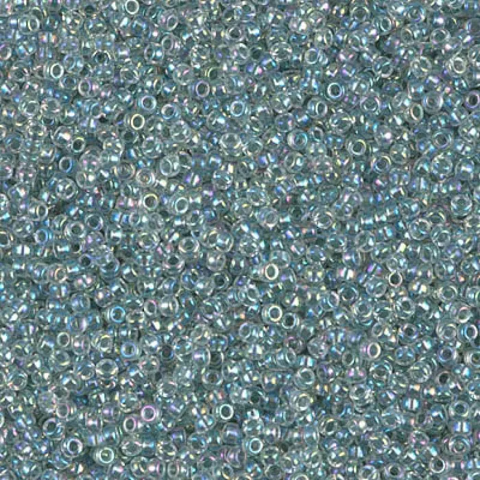 Earrings Peppy Beads Miyuki Seed Beads 150 0263 Seafoam Lined Crystal 10 Gr