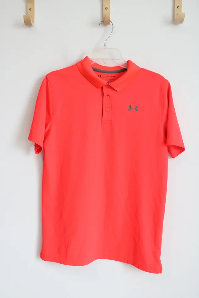 Earrings Under Armour Under Armour Neon Red Polo Shirt Youth XL 1820