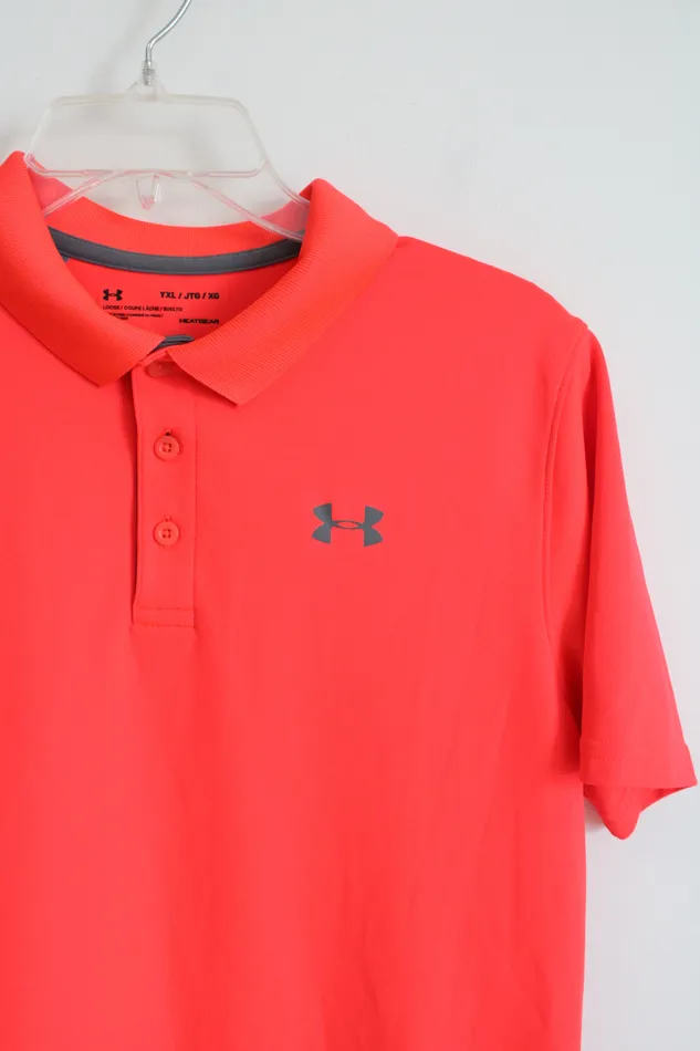 Earrings Under Armour Under Armour Neon Red Polo Shirt Youth XL 1820