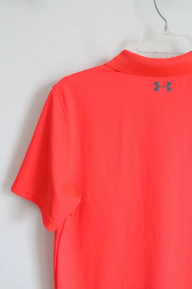 Earrings Under Armour Under Armour Neon Red Polo Shirt Youth XL 1820