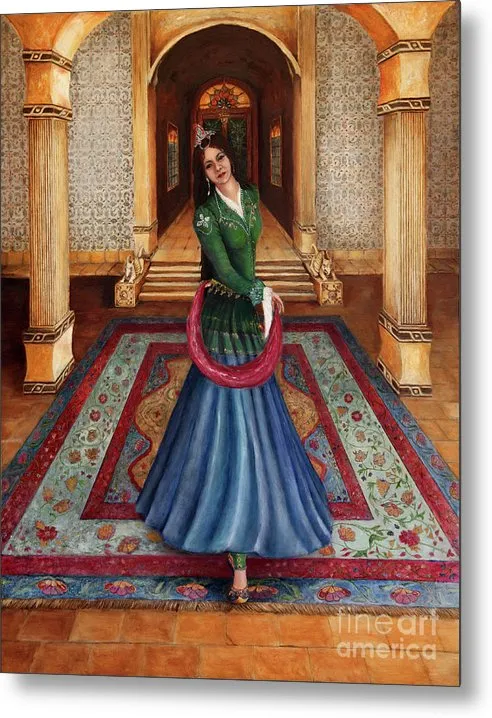 Luma Earrings The Court Dancer Metal Print 155