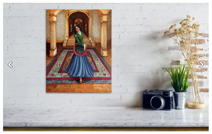 Luma Earrings The Court Dancer Metal Print 155