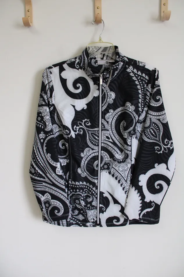NEW Chicos Zenergy Black Paisley Light Jacket 1 M8 Chicos Necklaces