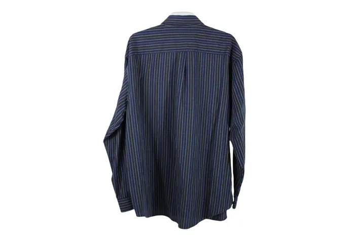 Rings Van Heusen Blue Striped Shirt XL 1717 12 Van Heusen