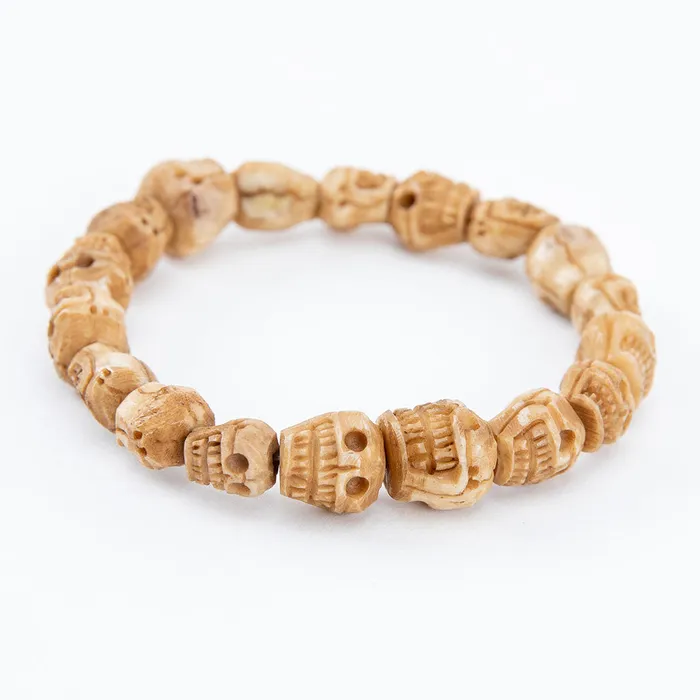 Tibetan Carved Skull Bracelet Nirvana Mala Bracelets
