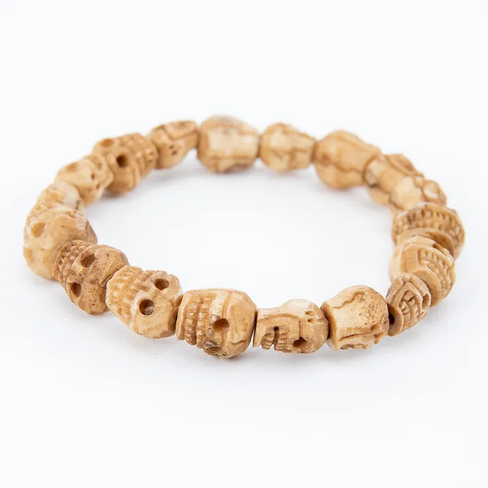 Tibetan Carved Skull Bracelet Nirvana Mala Bracelets