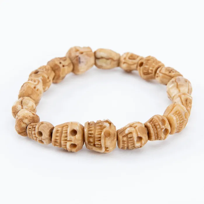 Tibetan Carved Skull Bracelet Nirvana Mala Bracelets