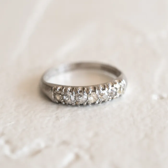 Vintage Platinum Diamond Band Rings