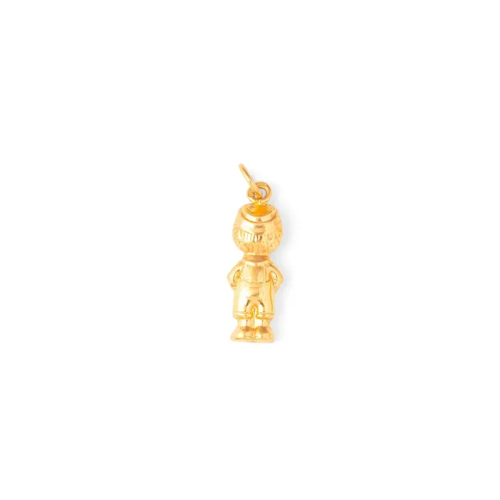 Charm Necklaces Portuguese 19K Gold Boy Charm Vintage