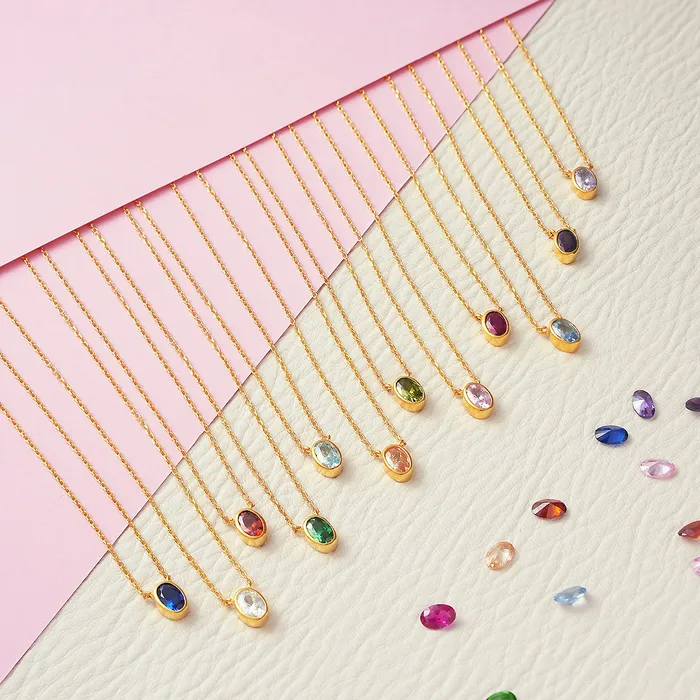 Luxe Collection Necklaces Luxe4347 Birthstone Necklace