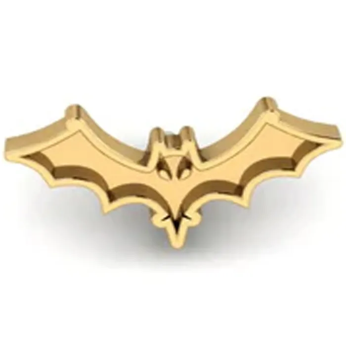 Mushroom Body Jewelry mushroom Bat Threaded End in Gold Earrings