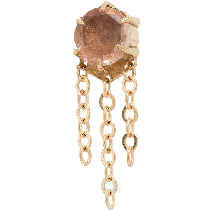 Necklaces threadless Illuminate Large with Chains End in Gold with Genuine Gemstone Maya Jewelry Necklaces threadless Illuminate Large with Chains End in Gold with Genuine Gemstone Maya Jewelry