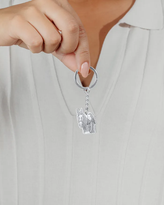 Silvercut Original LifeLike Keychain Earrings Silvercut Original LifeLike Keychain Earrings