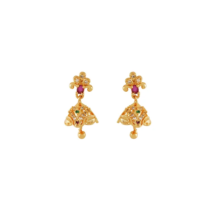 Teejh Rings Teejh Majestic Glossy Gold and White Pearl Kundan Set