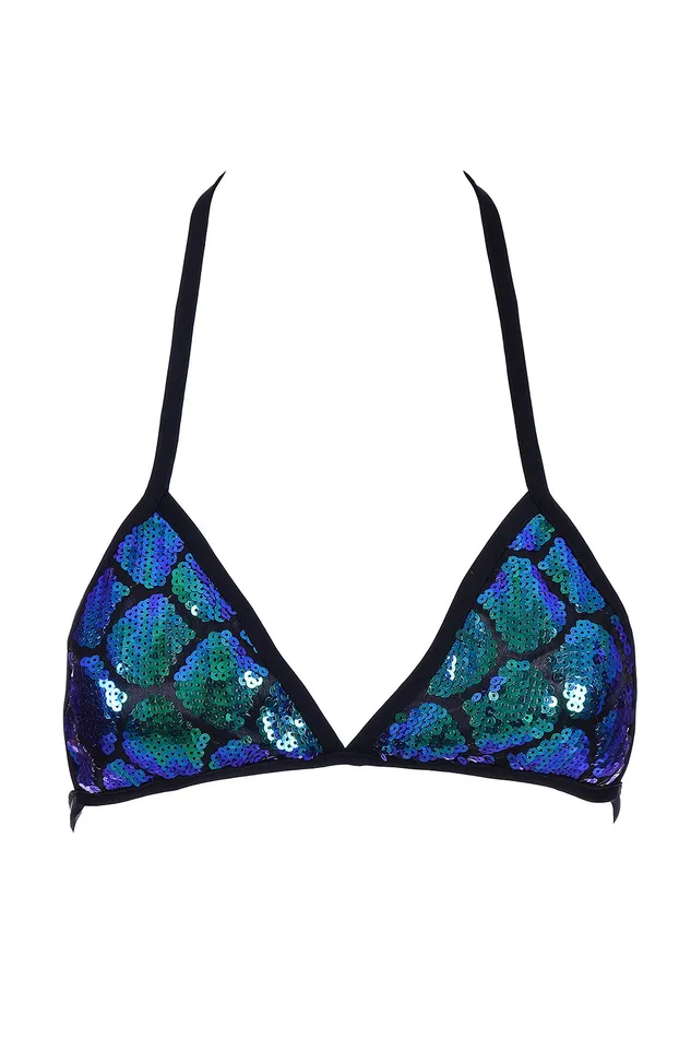 THE LUMi SHOP Necklaces Mermaid Sequin Triangle Top