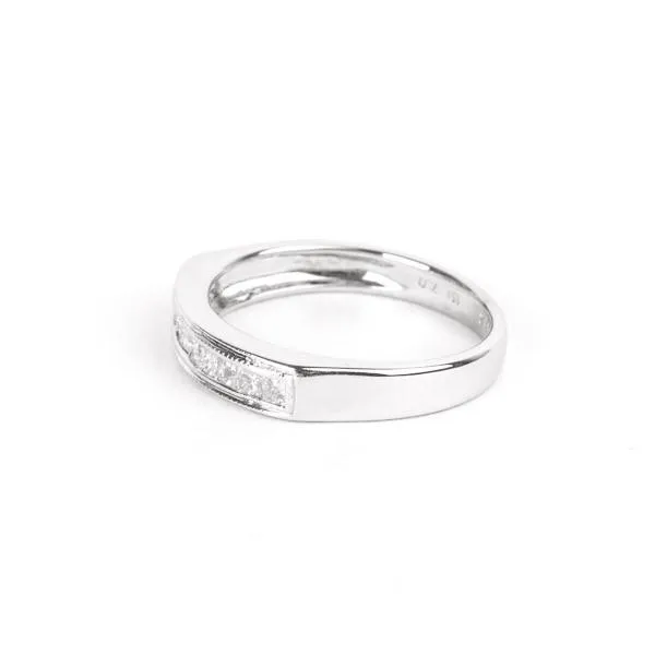 795 18WG 033CT PC DIAMOND BAND 575 STORE 5a Rings