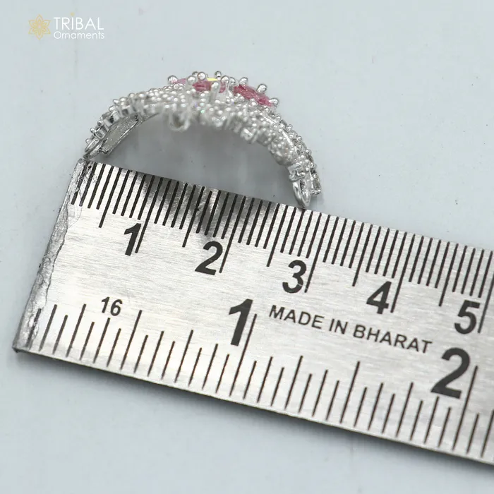 925 sterling silver handmade lord baby Krishna Mukut amazing Laddu Gopala crawling Krishna crown head jewelry SM22 TRIBAL ORNAMENTS Rings 925 sterling silver handmade lord baby Krishna Mukut amazing Laddu Gopala crawling Krishna crown head jewelry SM22 TRIBAL ORNAMENTS Rings