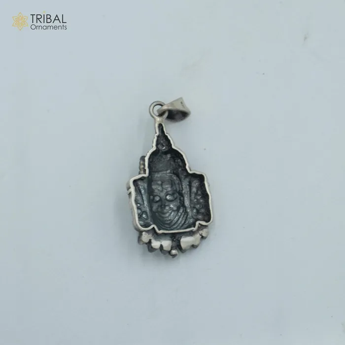 925 sterling silver lord Mahakal divine Pendant with chain tribal jewellery nsp1017 TRIBAL ORNAMENTS Necklaces 925 sterling silver lord Mahakal divine Pendant with chain tribal jewellery nsp1017 TRIBAL ORNAMENTS Necklaces