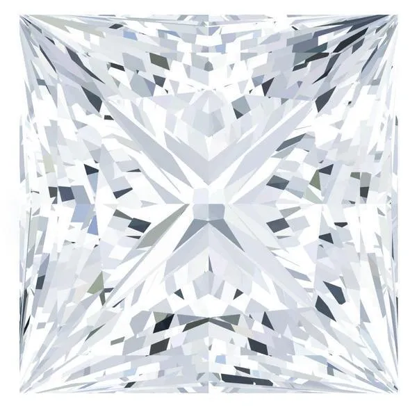 FIRE BRILLIANCE Earrings FAB Moissanite Princess Cut