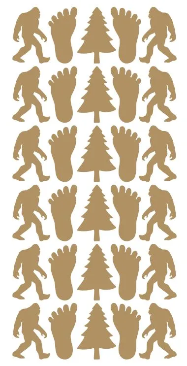 Gold Stickers Bigfoot Sasquatch Sticker 114 DC01091 Winter Park Products PreStyled Sets Gold Stickers Bigfoot Sasquatch Sticker 114 DC01091 Winter Park Products PreStyled Sets