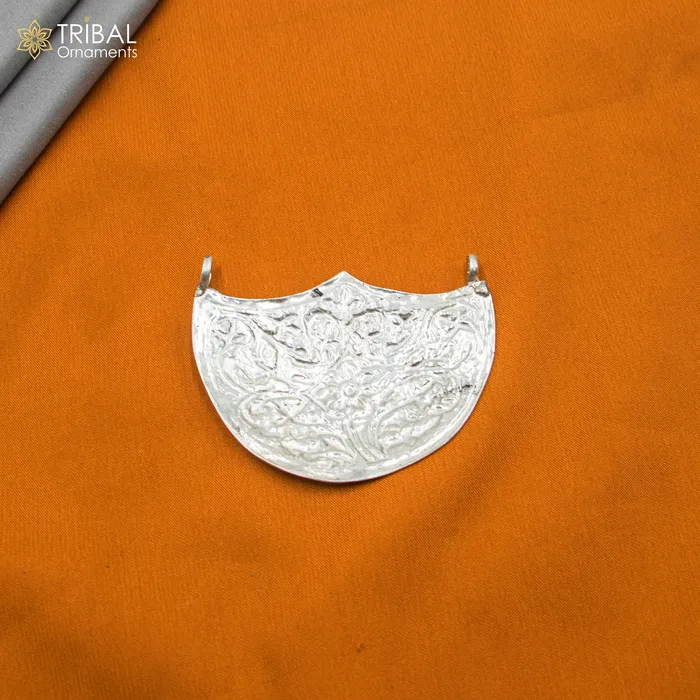 Necklaces 30 925 sterling silver handmade beaded chain with chitai design long necklace traditional cultural functional pendant necklace jewelry Set716 TRIBAL ORNAMENTS