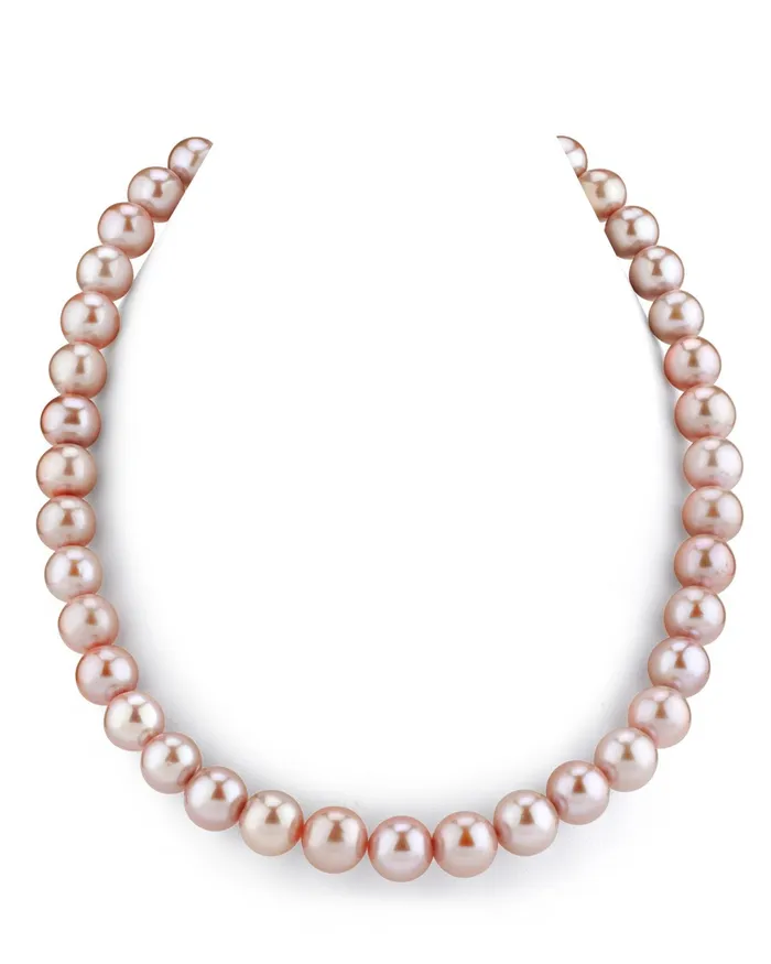 Necklaces spt 115125mm Pink Freshwater Pearl Necklace AAA Quality