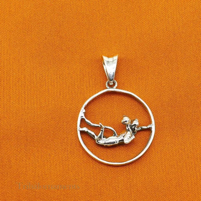 Necklaces TRIBAL ORNAMENTS 925 sterling silver flying Hindu god Lord Hanuman pendant bajarangbali sitting fabulous pendant unisex gifting jewelry ssp904