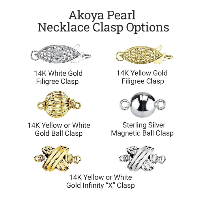 Necklaces White Japanese Akoya Pearl Necklace 9510mm AAA Quality spt