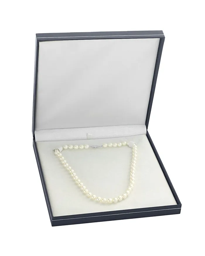 Necklaces White Japanese Akoya Pearl Necklace 9510mm AAA Quality spt