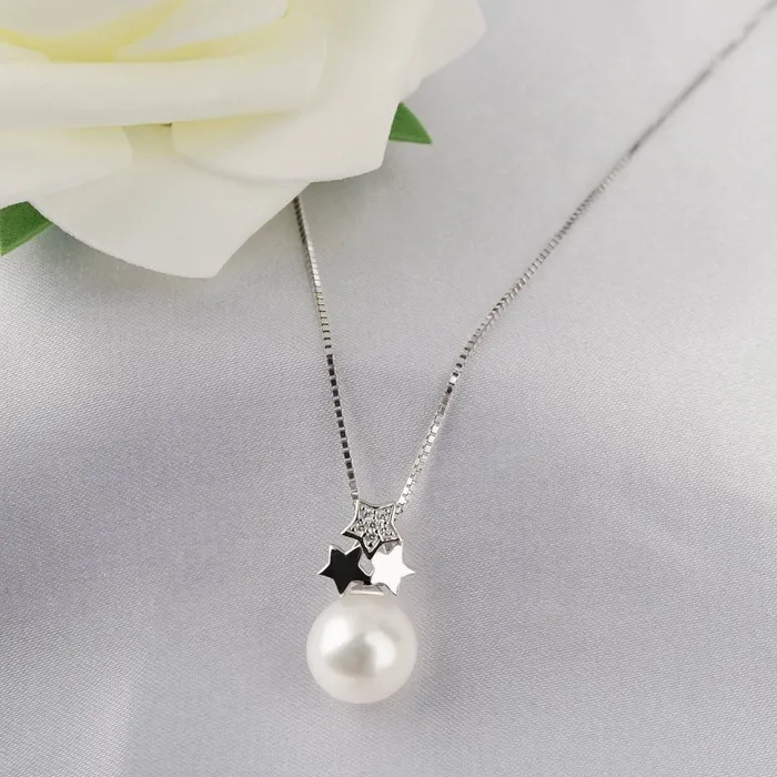 Pearly Lustre Necklaces New Yorker Freshwater Pearl Necklace WN00054 STARRY