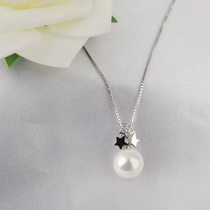 Pearly Lustre Necklaces New Yorker Freshwater Pearl Necklace WN00054 STARRY