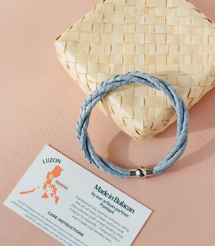 Punique Woven Humaling Lubid Bracelets Earrings