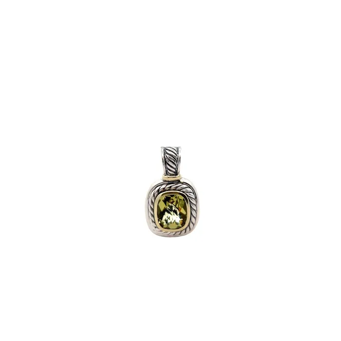 Rings David Yurman PreOwned David Yurman TwoTone Lemon Quartz Albion Enhancer