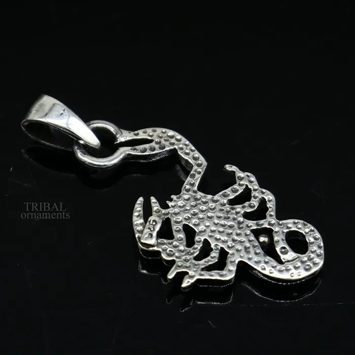 TRIBAL ORNAMENTS Necklaces 925 sterling silver elegant stylish vintage Scorpio design pendant amazing fancy stylish pendant for boys and girls ssp1616