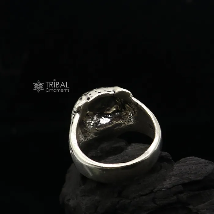 TRIBAL ORNAMENTS Rings 925 sterling silver handmade king leopard face for mens and boys gifting stylish luxury lion ring sr710 TRIBAL ORNAMENTS Rings 925 sterling silver handmade king leopard face for mens and boys gifting stylish luxury lion ring sr710