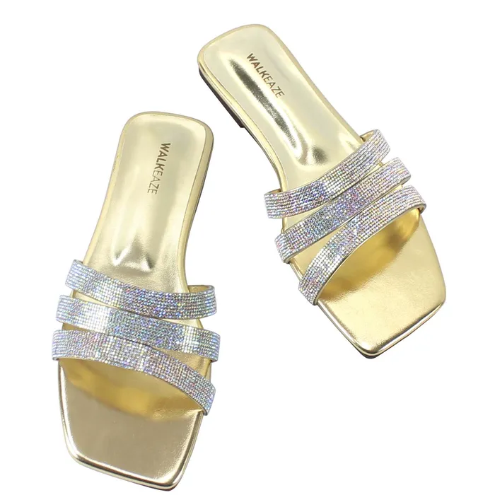 Walkeaze Earrings Women Formal Slippers 39991S