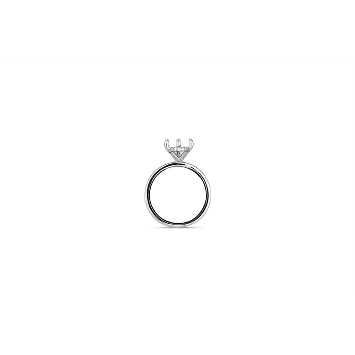 14K White Gold Semi Mount Ring for Pear Cut Diamond with Hidden Halo Engagement Collections Rings 14K White Gold Semi Mount Ring for Pear Cut Diamond with Hidden Halo Engagement Collections Rings