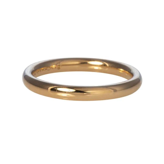 14K Yellow Gold Regular Comfort Fit Wedding Band 25mm Benchmark Rings