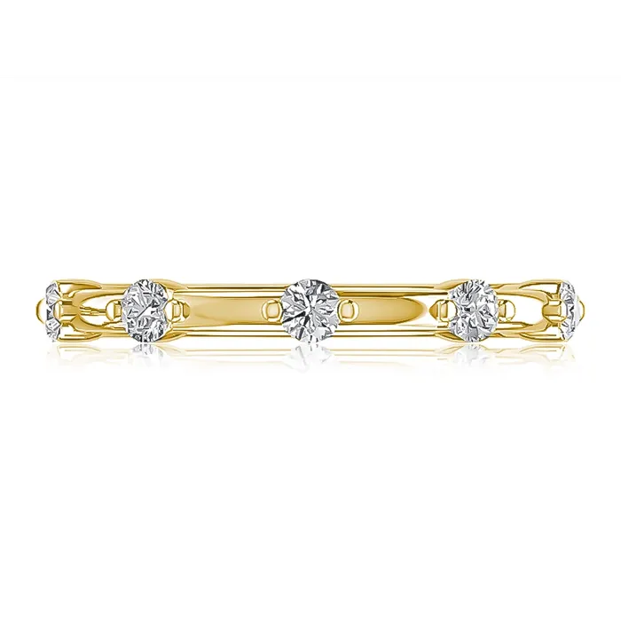 A Jaffe A Jaffe 14K Yellow Gold Diamond Band Rings