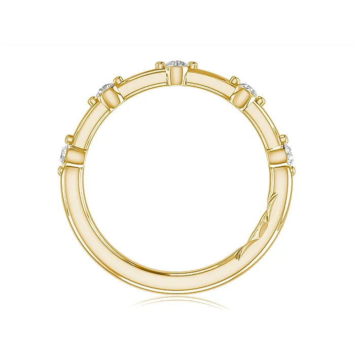 A Jaffe A Jaffe 14K Yellow Gold Diamond Band Rings