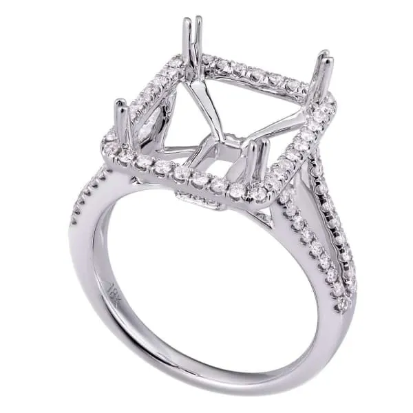Ad Chic design halo setting 18k white gold ring with 45ct diamonds KR10622XD11X9 Diamond Source NYC Rings Ad Chic design halo setting 18k white gold ring with 45ct diamonds KR10622XD11X9 Diamond Source NYC Rings
