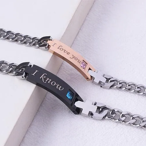 Bracelets Belbren Premium Couples Bracelet Set Stainless Steel with Birthstones His Hers Perfect for Gifts Special Occasions Bracelets Belbren Premium Couples Bracelet Set Stainless Steel with Birthstones His Hers Perfect for Gifts Special Occasions