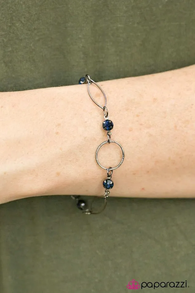 Bracelets Paparazzi Bracelet More Glitter Blue Paparazzi Jewelry