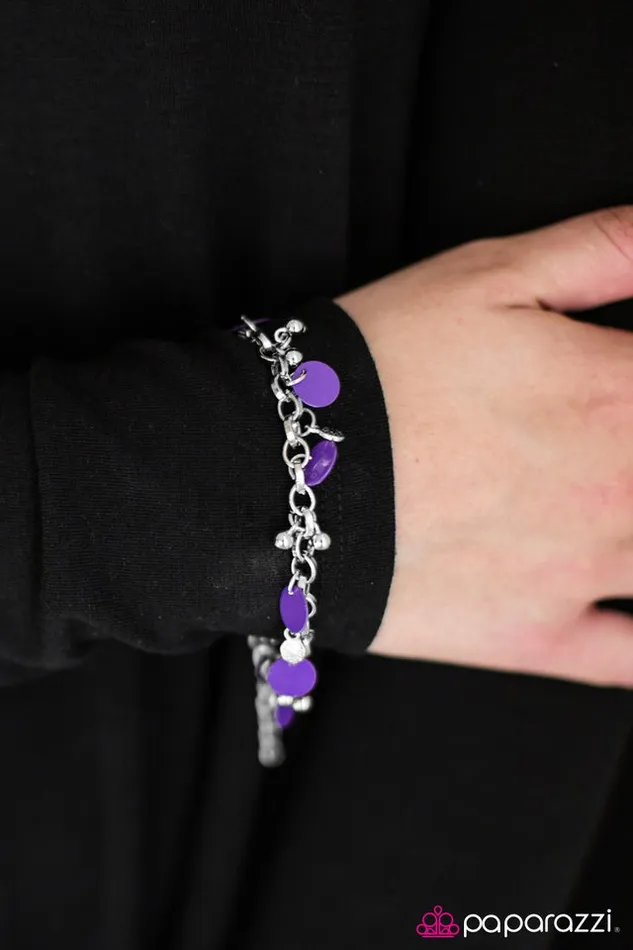 Bracelets Paparazzi Jewelry Paparazzi Bracelet Be My Sunshine Purple