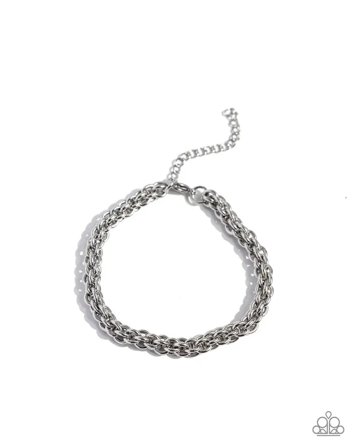 Bracelets Paparazzi Jewelry Paparazzi Bracelet Boldly Braided Silver Bracelets Paparazzi Jewelry Paparazzi Bracelet Boldly Braided Silver