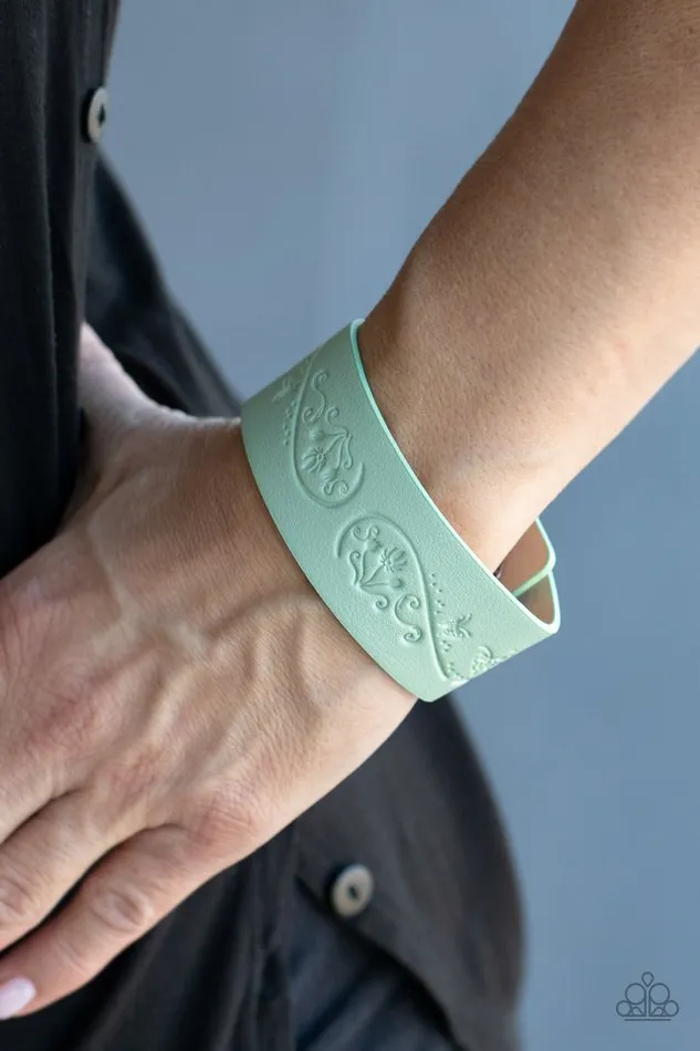 Bracelets Paparazzi Jewelry Paparazzi Bracelet Butterfly Canopy Green