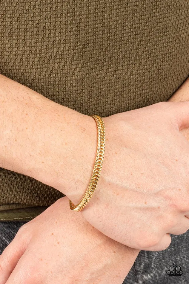 Bracelets Paparazzi Jewelry Paparazzi Bracelet City Crusader Gold
